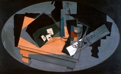トランプとサイフォン、1916。 作： Juan Gris