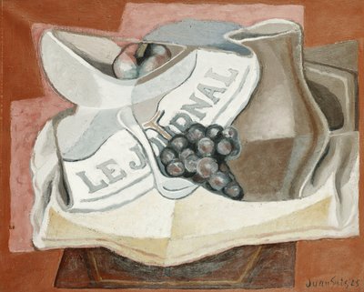 ブドウの房; 1925年のブドウの房 作： Juan Gris