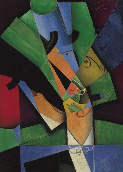 喫煙者フランク・ハヴィランド、1913 作： Juan Gris