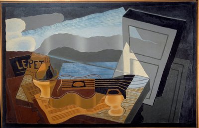 湾の景色。Juan Gris（1887-1927）の絵画 Ec.Esp. 作： Juan Gris