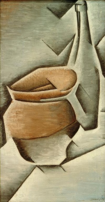 ポットとボトル 作： Juan Gris