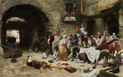 中断された宴会 作： Juan José Gárate y Clavero