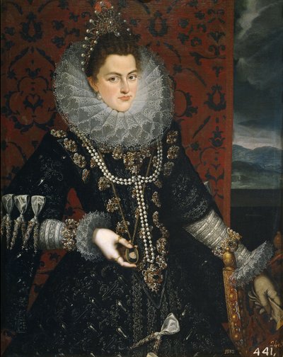 インファンタイザベルクララユージニア1566-1633、1598-1599 作： Juan Pantoja de la Cruz