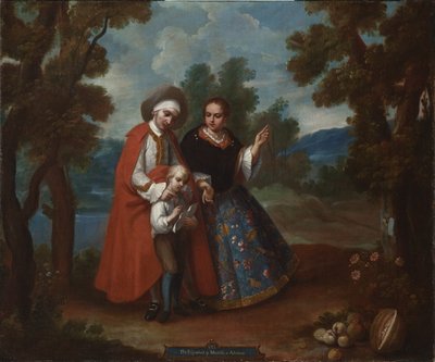 VII。スペインとモルシカから、アルビノ（VII。Deespañoly morisca、albino）、1760年頃 作： Juan Patricio Morlete Ruiz