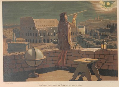 ローマのコペルニクス。 出典: 科学とその人々、1879 年。 作： Juan Planella y Rodríguez