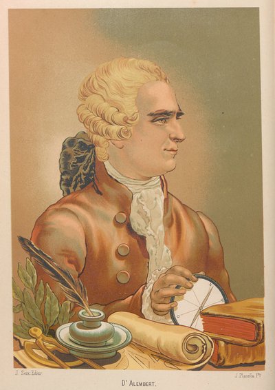 ジャン・ル・ロン・ダランベールの肖像 1717-1783, 1879. 作： Juan Planella y Rodríguez