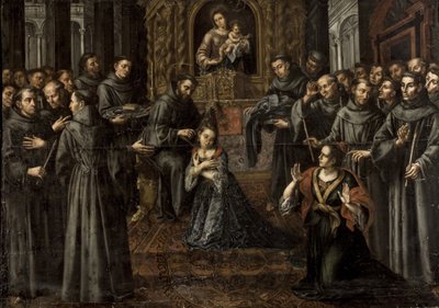 アッシジの聖クレア (1194-1253) - バロック: 聖クレアの職業 ルイス・ソリアーノ、フアン (1701-1763) 作： Juan Ruiz Soriano