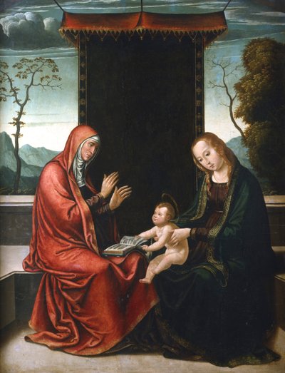 聖アンナ、聖母子像」1520年～1565年頃 作： Juan de Borgona the Younger