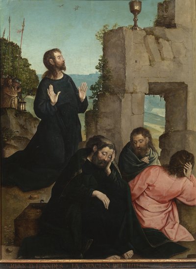 庭の苦しみ 作： Juan de Flandes