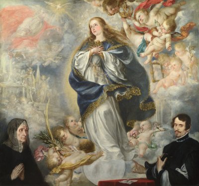 1661年頃の2人のドナーによる無原罪の御宿り 作： Juan de Valdes Leal