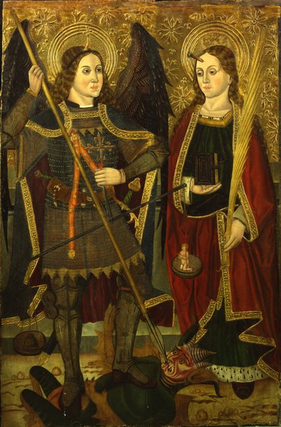 聖人マイケルとエングラシア 作： Juan de la Abadía