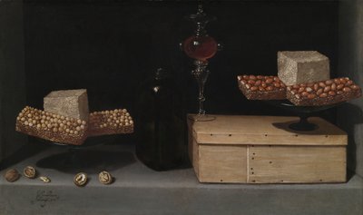 お菓子のある静物 作： Juan van der Hamen y Leon