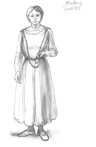 アングロ・サクソンの女性、5～10世紀、1990～2010年 作： Judith Dobie
