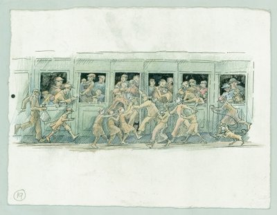 ドイツ海軍によるノースヨークシャー州スカボローへの砲撃（1914年） 2014年 作： Judith Dobie