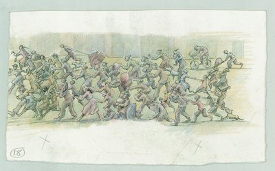 ドイツ海軍によるノースヨークシャー州スカボローへの砲撃（1914年） 2014年 作： Judith Dobie