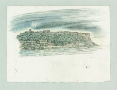 2014 年 1914 年、ノース ヨークシャー州スカボローに対するドイツ海軍の砲撃。 作： Judith Dobie