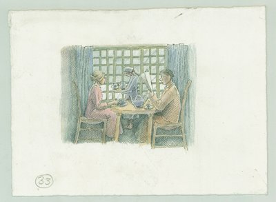 2014 年 1914 年、ノース ヨークシャー州スカボローに対するドイツ海軍の砲撃。 作： Judith Dobie