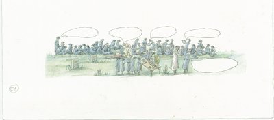 2014 年 1914 年、ノース ヨークシャー州スカボローに対するドイツ海軍の砲撃。 作： Judith Dobie