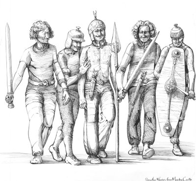 鉄器時代の戦士たち、先史時代、c1990-2010 作： Judith Dobie