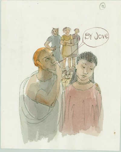 マーカスとジュリア、マスター クラフトマンと 2 人の作業員、2003 年。 作： Judith Dobie