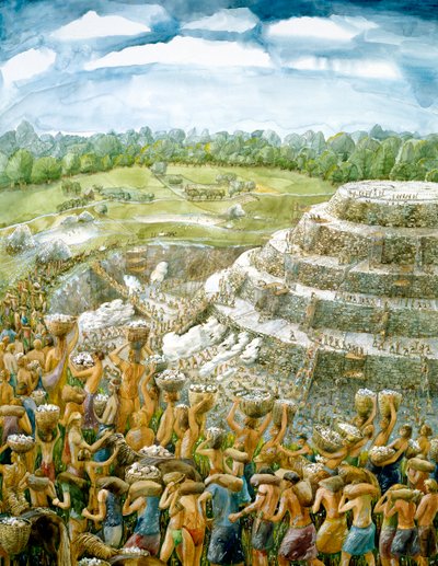 シルベリー・ヒル、紀元前2400年頃、c1990-2010 作： Judith Dobie