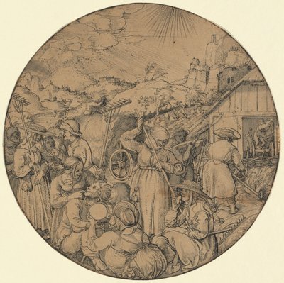 干し草の収穫 (6 月) 作： Jörg Breu the Elder