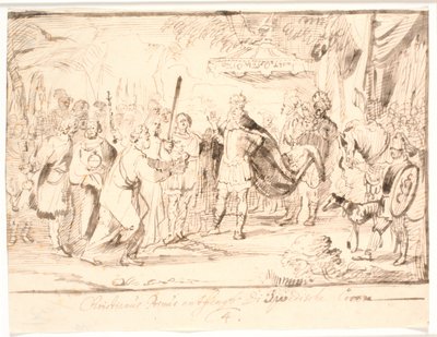 1458 年 5 月、クリスチャン 1 世がスウェーデン王として迎えられる 作： Jürgen Ovens