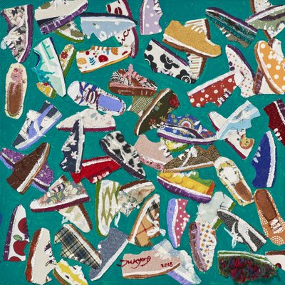 カラフルな靴のコレクション 作： Jukyong Park