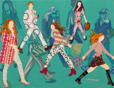 カラフルなストリートファッション 作： Jukyong Park