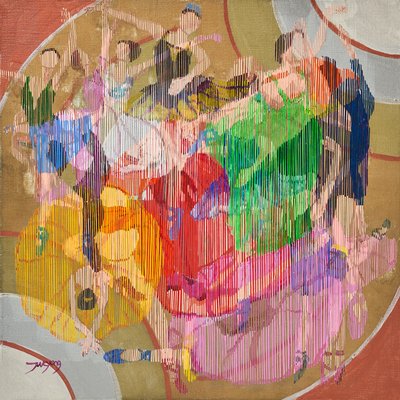 躍動感あふれるカラフルなダンサーたち 作： Jukyong Park