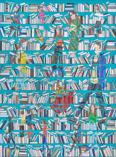 本棚の中の読者たち 作： Jukyong Park