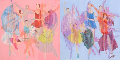 躍動感あふれるダンスのポーズ 作： Jukyong Park