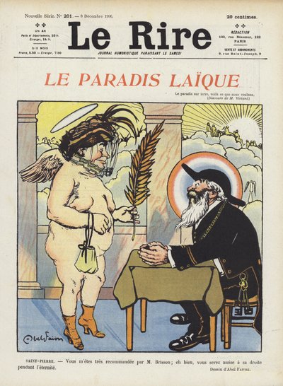 世俗的な楽園。ル・リールのイラスト 作： Jules Abel Faivre