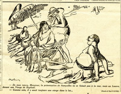 N&Bでは風刺的なものが多い。 作： Jules Abel Faivre