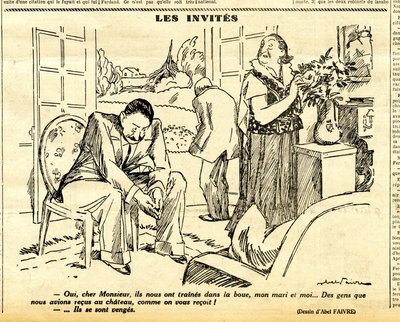 N&Bでは風刺的なものが多い。 作： Jules Abel Faivre