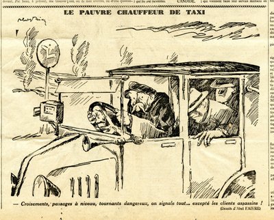 キャンディード、白黒の風刺的な 作： Jules Abel Faivre
