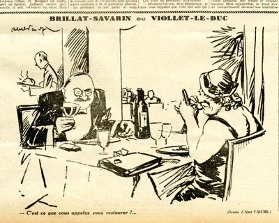 キャンディード、白黒の風刺的な 作： Jules Abel Faivre