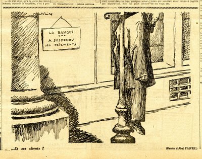キャンディード、白黒の風刺的な 作： Jules Abel Faivre