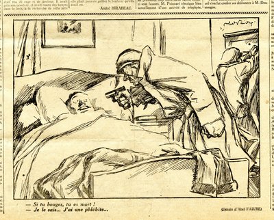 キャンディード、白黒の風刺的な 作： Jules Abel Faivre
