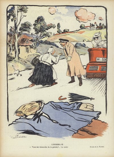 補償。ル・リールのイラスト 作： Jules Abel Faivre
