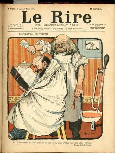 Le Lire "278号の表紙、Satirique en Colours 作： Jules Abel Faivre