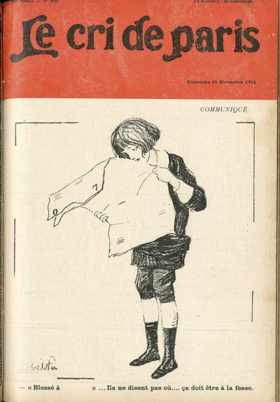 アベル・フェーヴル（1867-1945）による「Le Cri de Paris」の表紙のイラスト 作： Jules Abel Faivre