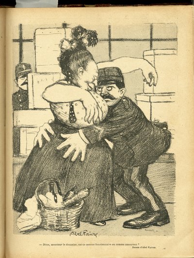 アベル・フェーヴル（1867-1945）による「Le Rire」誌のイラスト 作： Jules Abel Faivre