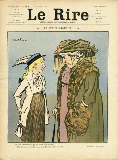 Le Lire』誌の表紙を飾るAbel Faivre（1867-1945）のイラスト 作： Jules Abel Faivre