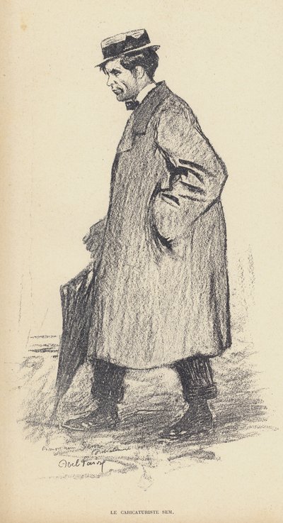 Sem（Georges Goursat）（1863-1934）、フランスの風刺画家（リトグラフ）。 作： Jules Abel Faivre