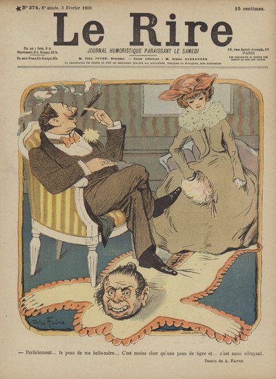 義母の肌、ル・リールのイラスト 作： Jules Abel Faivre