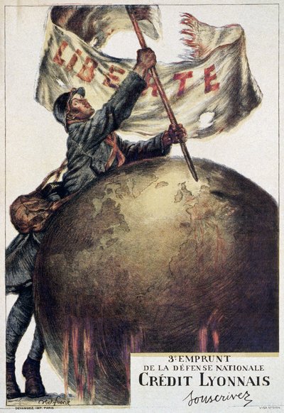 1917年の第3回国防ローン 作： Jules Abel Faivre