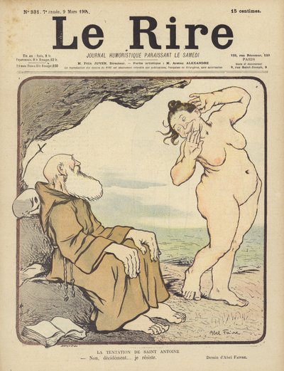 聖アントニウスの誘惑、ル・リールの挿絵 作： Jules Abel Faivre