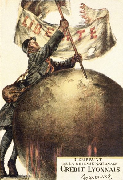 Crédit Lyonnais からの国防の 3 回目の融資: 「購読」 作： Jules Abel Faivre