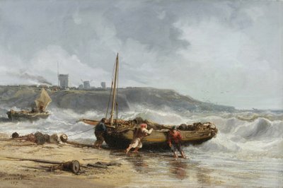 コーストシーン、1857 作： Jules Achille Noel